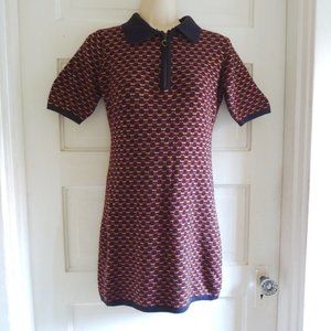 Sugarcloth Black & Gold Angora Blend Sweater Dress Tunic S